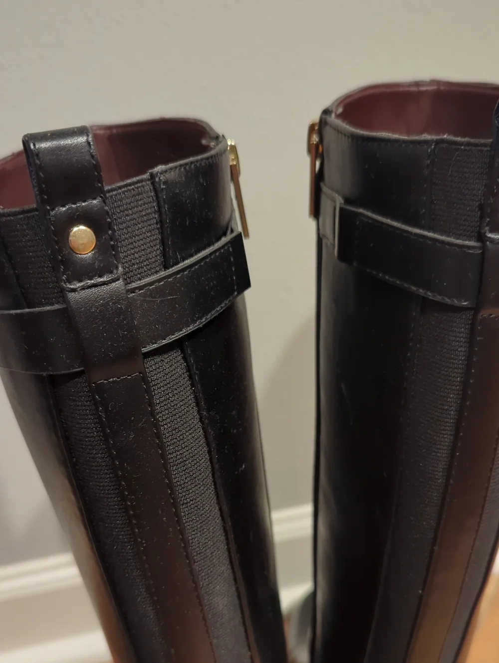 Tommy Hilfiger Iviann High Shaft Riding Boots Black